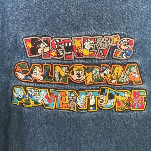 Disneyland Resort California Denim Jacket. Embroidered Sz XXL - Picture 2 of 9